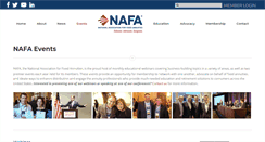 Desktop Screenshot of nafameetings.com
